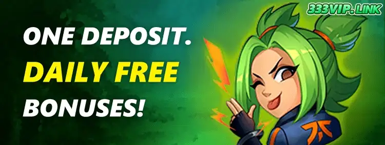 333VIP promotion section presenting special deals for active online casino players