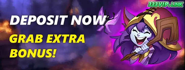 333VIP casino promotion displaying cashback bonus and weekly player rewards